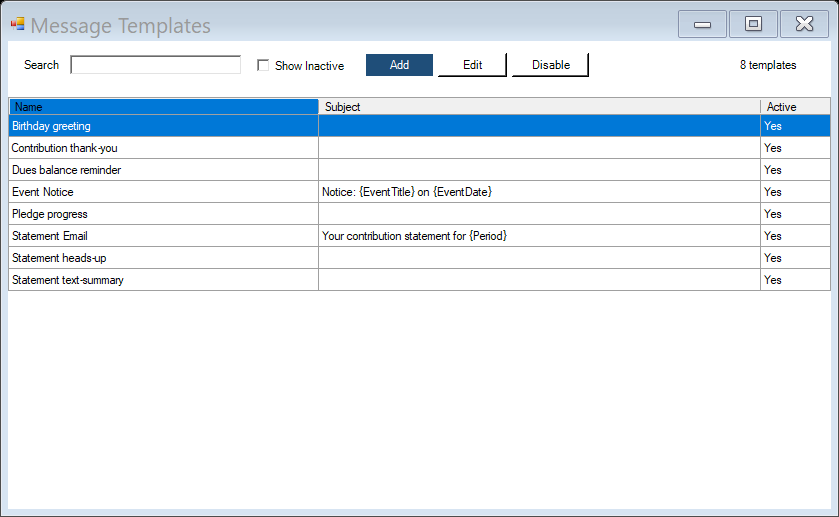 Membership Pro message templates